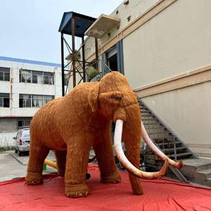 거대한 플러시 인플레이터블 매머드 야생 동물 시뮬레이션 인플레이터블 코끼리 - Product Image 1
