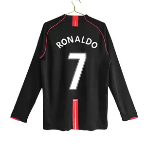 Wholesale Long Sleeve Vintage Top With Number And Name Thailand Premium Classic Soccer Jersey