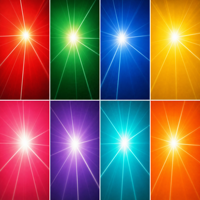 Projecteur LED mobile 120W avec laser 150mW, 5x15W LED RGBW et rotation Z infinie, effet DMX DJ pour soirée en boîte de nuit