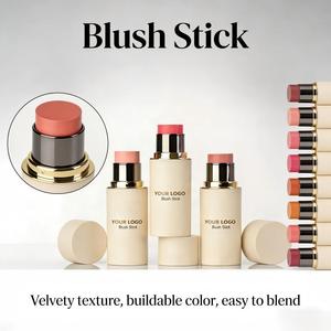 Maquillage pour le visage, logo personnalisé OEM, pigmentateur, surligneur, contour, blush pour les joues, marque privée, 14 couleurs, stick de blush crème, usine cosmétique ODM - Product Image 4