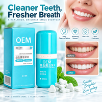 Comprimés de dentifrice personnalisés à la menthe pour le nettoyage buccal, l'haleine fraîche, la protection de l'hygiène bucco-dentaire et granules de bain de bouche probiotiques