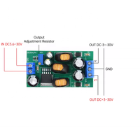 20W DC-DC 3.6V-30V ke 5V 6V 9V 12V 15V 24V Konverter Boost-Buck Step Up Down Positif & Negatif Modul Catu Daya Output Ganda