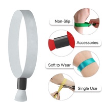Bracelets événementiels personnalisés en PVC de haute qualité, bracelets VIP en polyester avec puce NFC RFID pour festivals et soirées