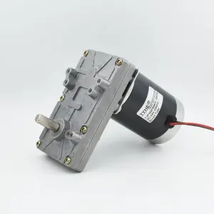 Reversible 102mm gear housing 12v 24v 50w 60 watt 50kgcm 6nm high torque tubular 30 rpm 50rpm dc metal flat gear motor