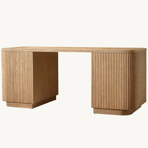 Country-style American-style Simple Home Study <strong>Desk</strong>, Home Villa Apartment Study <strong>Desk</strong>, Retro Creative Solid Wood Office <strong>Desk</strong> - Product Image 4