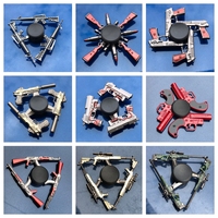 Venta caliente diferentes estilos fidget SPINNER fiesta juguete regalo niños aleación de zinc arma militar accesorios alivio de presión giroscopio juguete
