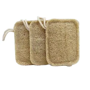 Wholesale Bath Supplies Custom Organic Natural Biodegradable Shower Bath Loofa Loufa Exfoliating Sponge Bath Loofah