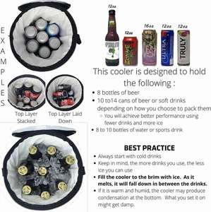 Sac isotherme léger et pliable pour voiturette de golf, idéal pour la plage, le camping, les sorties en plein air, les vacances et les voyages - Product Image 4