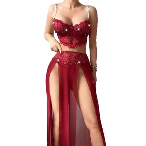 Gaun Tidur Kamisol Berenda Modis dan Seksi serta Set Lingerie Seksi - Product Image 1