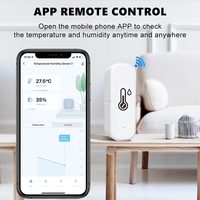 Tuya APP thermomètre de surveillance à distance hygromètre ZigBee capteur de température et d'humidité intérieure intelligent
