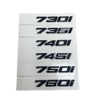 Adapté au nouveau logo BMW Série 7 740i 730i 750i 760i, autocollant de badge arrière modifié, autocollant de badge de voiture modifié.
