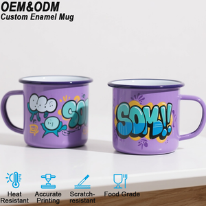 <span class=keywords><strong>Mug</strong></span> en émail <span class=keywords><strong>personnalisé</strong></span> entièrement imprimé, design par sublimation aux couleurs vives, <span class=keywords><strong>photo</strong></span> personnalisée, grande surface d'impression, <span class=keywords><strong>mug</strong></span> en émail - Product Image 1