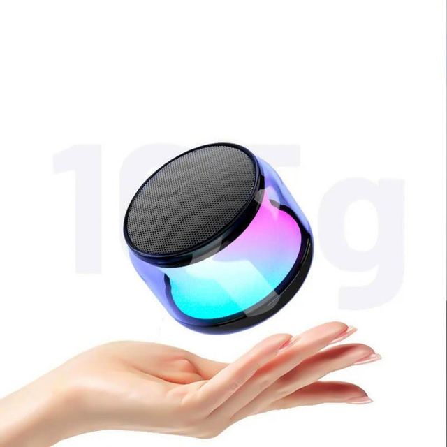 WW545 RGB Light Mini Speaker 5W 800mAh Rechargeable Battery Charging Transparent Novelty Portable Wireless Bluetoothes Speaker