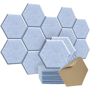 Panneau acoustique en feutre de fibre de polyester, imperméable, respirant, <span class=keywords><strong>thermocollant</strong></span>, décoratif, matériau absorbant le son - Product Image 2