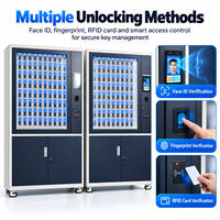 Armoire à clés intelligente avec reconnaissance faciale et empreinte digitale, lecteur de carte, casier de stockage de clés intelligentes pour la gestion de bureaux et de propriétés