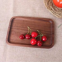 Plateaux en bois de taille personnalisable, rectangulaires, décoratifs, pour table basse et organisation de la maison, avec logo personnalisé