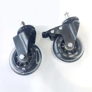 Furniture Caster 1 To 3 Inch Plate Swivel Caster With Lock Wheel