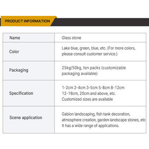 Gravier de verre transparent de qualité supérieure, pierres de verre pour foyer de jardin, échantillons gratuits disponibles pour les commandes en gros - Product Image 2