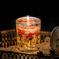 Hot Selling handgemachte Glas Jelly Wax Duft kerze Luxus benutzer definierte Aroma therapie Votiv kerze für Home Decor für