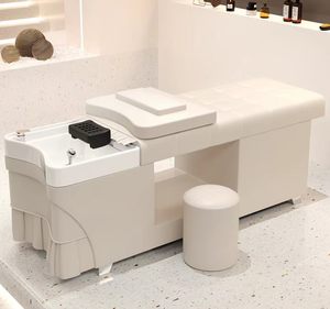 Sillón de Peluquería con Lavabo de Cerámica y Cama de Masaje para Lavado de Cabello - Product Image 5