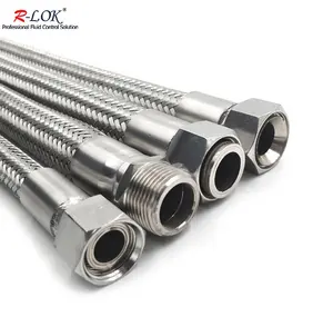 China supplier oil and gas pipe flexible exhaust pipe hose stainless steel flexible braided exhaust pipe hydraulic metal hose