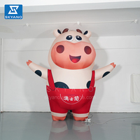 Publicité personnalisée Mascotte gonflable Vache gonflable Vache laitière Animal de dessin animé Personnage d'anime