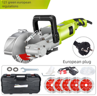 Machine à rainurer murale professionnelle 4000W 220V pour béton, 7500 tr/min, profondeur de coupe 37mm, avec contrôle de la poussière, outil électrique