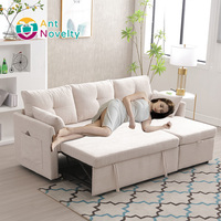 Sofá Cama Convertible de 2 y 3 Plazas, Sofá Modular para Sala de Estar o Apartamento, Directo de Fábrica, OEM, ODM