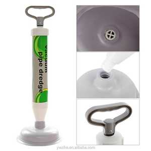 1 Set di ventosa potente scarico manuale Buster forte stantuffo wc draga pulitore lavello tubo di rimozione di scarico strumento di pulizia di scarico - Product Image 2