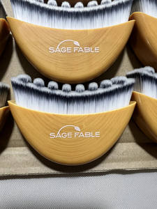 Cepillo Facial Linfático Suave de Cerdas Naturales, Herramienta de Cepillado en Seco para Drenaje Linfático, Masajeador Corporal y Facial Curvo para Contorno y Celulitis - Product Image 4