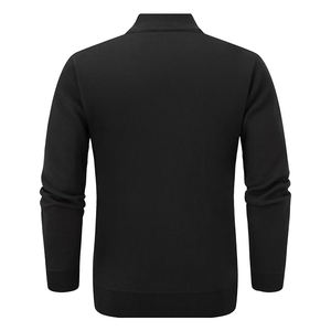 Stylish <b>Men'S</b> <b>Zip</b>-<b>Up</b> Stand Collar <b>Cardigan</b> Casual Long Sleeve Embroidered <b>Men's</b> Sweater - Product Image 2