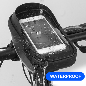 Sıcak satış üst tüp bisiklet dağı paketi telefon kılıfı dokunmatik ekran profesyonel bisiklet aksesuarları bisiklet telefonu ön şasi çantası - Product Image 2