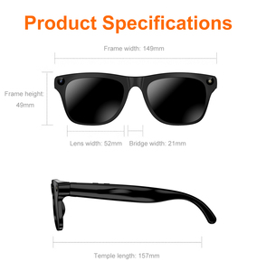 แว่นตาอัจฉริยะ Xk One Pro AI พร้อมกล้อง ถ่ายทอดข้อความ/เสียง <span class=keywords><strong>แปล</strong></span><span class=keywords><strong>ภาษา</strong></span>พร้อมกัน บันทึกเสียง AI สนทนาได้ วิดีโอความคมชัดสูง - Product Image 5