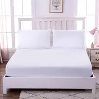 סימונס מזרן לבן כיסוי מיטת גיליון יחיד חתיכה 1.5 מטר כיסוי המיטה גיליונות מוצק צבע 1.8 מטרים מיטת כיסוי