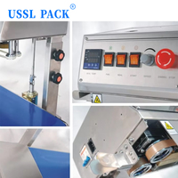 Machine de scellage verticale continue automatique à bande pour sacs plastiques de snacks, noix et aliments secs, haute efficacité, modèle FR-770II