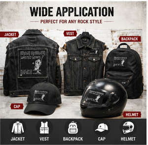 Patch Ricamato Rock Band Heavy Metal da Applicare a Caldo su Giacche, Zaini e Abbigliamento - Product Image 4