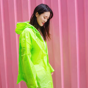 Imperméable <span class=keywords><strong>de</strong></span> chasse réutilisable pour femmes avec housse <span class=keywords><strong>de</strong></span> sac à dos, en plastique EVA écologique pour adultes - Utilisation en voyage et en plein air - Product Image 3