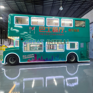 Double Decker Buses Restaurants Food Track Coffee Shop Foodtruck Ice Cream Truck Mobile Juice Bar Food Truck - Product Image 4