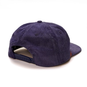 Casquettes Snapback personnalisées en velours côtelé avec logo brodé et cordon coloré, non structurées, 5 panneaux - Product Image 3