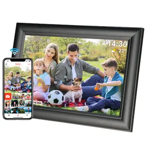 DPF-1003Y 2023, hadiah Natal 10.1 inci HD IPS layar sentuh 1280*800 Frameo Android Wifi Cloud bingkai foto Digital