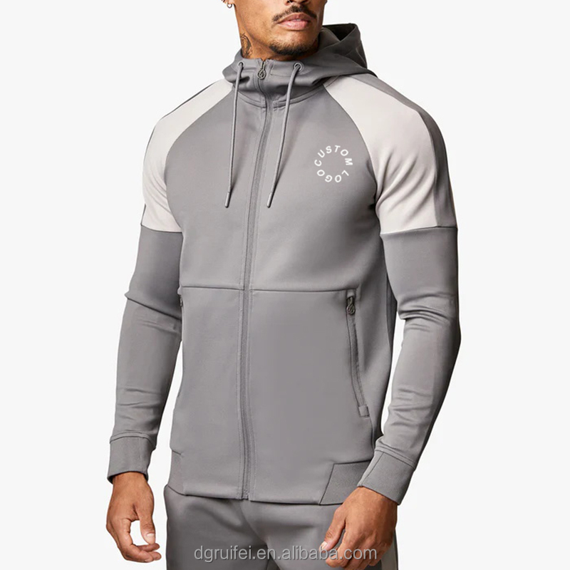 Heavyweight Printed Zip-up Gym Tracksuit