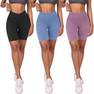 Shorts de sport pour femmes avec cordon de serrage, empiècements latéraux en mesh, haute élasticité, séchage rapide, respirants, pour entraînement, gym, yoga, course à pied - Product Image 1