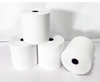 Rouleau de papier thermique 80x60 lisse, anti-encrassement, résistant à l'huile pour l'impression en caisse enregistreuse de cafés, salons de thé, restauration rapide et cuisines (POS)