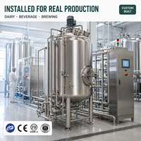Fermenteur en acier inoxydable à prix direct usine pour la bière et le vin maison, contrôlé par PLC, capacité personnalisable, 220V