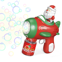 Père Noël automatique pistolet à bulles savon liquide noël Machine à bulles jouets à bulles pour cadeau de vacances