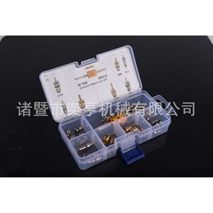 YH Car Air Conditioning Valve Core Set R134a R12 Metal <b>Tool</b> <b>Case</b> Kit For Auto Repair - Product Image 4