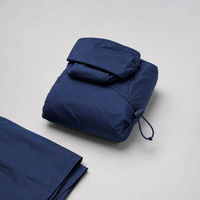 Veste de pluie en polyester recyclé, à capuche, imperméable, pour les déplacements en extérieur