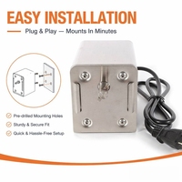 Moteur de rôtissoire électrique 15W 3RPM 50-70KGF.CM pour agneau, cochon, dinde entiers, compatible avec les grills à boule, à gaz et argentin, CE