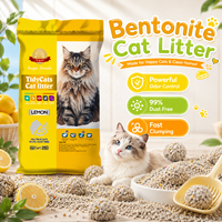 Pasir Kucing OEM Cepat Menggumpal, Mineral 100% Alami Bentonit, 20kg, Bebas Debu