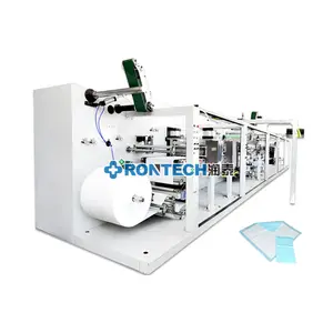 Fully automatic High Speed Medical Nursing Pad Making Machine with folding non woven water absorption under pad machine
